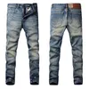 Jeans Masculino Moda Vintage Masculino Alta Qualidade Retro Azul Elástico Slim Designer Calças Clássicas Casual Calças Denim Hombre