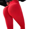 Tayt Kadın Fitness Yoga Pantolon Kesintisiz Scrunch Butt Spor Giyim Yüksek Bel Egzersiz Taytları