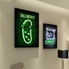 Lustige Memes Neon Tier Leinwand Malerei Kunst Wand Spanischer lachender Kerl Ohne Titel Gans Ästhetische Poster und Drucke Wohnzimmer Bar Shop Dekoration w06