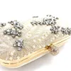 Kvällspåsar Tophigh Crystal Pearl Designer Luxury Bag For Women Clutch Purse broderi Bröllopshandväskor Brudskuldrik 230804