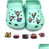 Cartoon-Zubehör Moq 50 Stück Filme Charakter Clog Charms 2D Weich-PVC-Schuhteile Mode Schnallen Dekorationen Fit Männer Sandalen Kinder BH Dh1Do