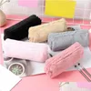 Crayon Sacs En Gros Belle Fille En Peluche Sac Fuzzy Fluffy Cas Maquillage Poche Porte-Monnaie Stockage Papeterie Conteneur Drop Delivery Off Dhl5F