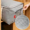 Storage Bags Foldable Bag Clothes Organizer Waterproof Oxford Clear Window Clothing Wardrobe Home Non-Woven Box