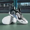 Bequeme Sportschuhe für Damen und Herren, Jugend-Trainings-Sneaker, rutschfeste Basketballschuhe, Schwarz, Weiß, Blau