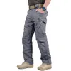 Herrbyxor varumärke IX9 Men City Tactical Multi Pockets last Militär armé Multi-Pocket Casual Trousers Pantalon Hombre