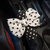 Accessori interni Cute Polka Dot Bowknot Car Gear Shifter Cover Decorazione automatica Custodia per specchio del freno a mano universale