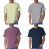 Camisetas de hombre de manga 3/4 para hombre de moda primavera/verano Casual manga corta redonda camisa oscura Spandex