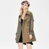 Luxe designer merk Vrouwen trenchcoat Windbreaker Britse korte Trench lente jas double breasted temperament dames Bovenkleding M001