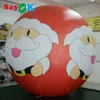 Ballon à hélium gonflable en PVC de 2 m/3 m avec lumières et grand ballon à hélium avec impression du Père Noël utilisé pour les activités et les fêtes de Noël