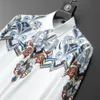 20223 herbst Luxus Retro Gedruckt Männer der Hemd Langarm Slim Fit Casual Shirts Hochwertige Social Business Kleid Hemd M-5XL