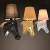 Wall Lamps Modern Horsehead Lamp Personality Decor Resin Led Lights Room Living Cabinets