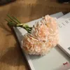 Decoratieve bloemen Hydrangea Silk Heads Pack van 5 volledige kunstmatige met stengels Wedding Home Party Shop Baby Shower Decor