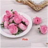 Couronnes De Fleurs Décoratives En Gros 100 Pcs Têtes Artificielles Rose Bourgeon De Rose Pour Les Décorations Fête De Noël Soie Drop Delivery Accueil G Dhzsk