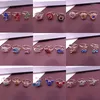 Klusterringar 10st/Lot Fashion Colorful Rhinestone Butterfly Heart Flower Open Jewelry for Women Mix Style