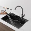 Nano 304 Stainless Steel Vegetable Sink For Kitchen Sink Household Undercounter Basin Voppo Evier Drainer Faucet Under The Sink