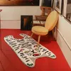 Leuke cartoon tijger vormige soft touch kleine decoratie gebied tapijt 80x160 cm INS populaire Scandinavische stijl huis collectie tapijt 210301296d