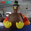 Dinde gonflable décorative de Thanksgiving pour l'extérieur avec souffleur (1 pièce de 13,12 pieds)