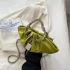 Sacs de soirée haut de gamme froncé sac pour femme 2023 tendance chaîne en soie dans le sac à main américain élégant Chic Point luxe Designer Messenger