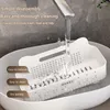 Ensemble d'accessoires de bain grande capacité support de rangement de cuisine mural en gros pour la maison aucun perçage requis étagère d'angle de salle de bain avec Ba