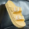 Slippare sommar tjock plattform Eva tofflor kvinnor moln sandaler flip flops strand platt rosa röda svarta vita bilder utomhusskor 230804