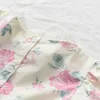 Kledingsets Meisjessets Shirt Korte mouw Trui Print Tops Elastische taille Pak Bloemen Zomer Kindermeisjeskleding