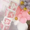 Ensembles de vaisselle ballon surprise boîte transparente fête d'anniversaire décoration créative