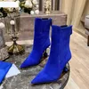 Sexy Seltsame High Heels Spitze Zehen Stiefeletten Mode Damen Schuhe Stiefel Femme Gelb Leder Kurze Stiefel