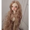 Poupées BJD Doll Wig1/3 1/4 1/6 1/8 gros cheveux ondulés beaucoup de couleur perruque haute température fil 230804