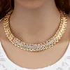 Hochzeitsschmuck-Sets Jiayijiaduo African Dubai Goldfarbe Romantisches Design Halskette Tropfen 230804
