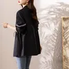 Женские траншеи Coats Casual Tops 2023 Весенняя осенняя молния для женской одежды Harajuku Slim Black Breaker Girls Overwear BC149