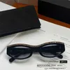 2024 luxury designer sunglasses Xiaoxiang's New Oval Metal Edge for Women CH9112 Network Red Jenny Same Sunglasses