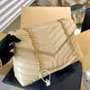 Bag Luxury Handbag Designer Väskor axel Messenger Bag Classic Crossbody Totes Classic Gold Chain Purse Famous Flap Saddle Påsar svarta plånbok Kvinnor Telefonväskor