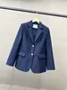 Ternos femininos Blazers O terno colarinho clássico design de dois botões combinado com alfaiataria tridimensional de alta ordem 230804