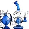 Återvinnare dab riggar glas vatten bongs vattenpipa rökrör feb bongs olja shisha med 14 mm banger