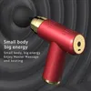 Full Body Massager Portable Mini Massage Gun Pistol Facial For Neck Deep Tissue Muscle Relaxation Gout Pain Relief 230804