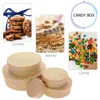 Geschenkverpakking 5 stks Cookie Container Ronde Kartonnen Snoep Houder Verpakking Benodigdheden Kartonnen Bruiloft Transparante Doos