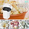 26x18 cm Mini Hushåll Husligt frisk luftoljefri popcorn Maker Machine Corn for Home Kitchen Us Plug