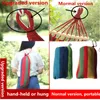 Hammocks Portable Hammock Outdoor Hammock Garden Sports Home Travel Camping Swing Canvas Stripe Hang Bed Hammock Double Single People 230804