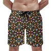 Herenshort Mystieke lotusbloem Mandala Board Zomer Spirituele bloemenprint Running Beach Short Pants Fast Dry Design Trunks