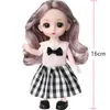 Lalki 1/12 16 cm lalka BJD z ubraniami i butami ruchomo 13 stawów modelu modelu dziewczyny prezentowe zabawki dziecięce 230804