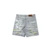 Shorts pour hommes Hellstar Studios Spring et Summer Tide Brand Hommes Femmes Wash Hole Jeans