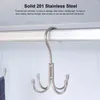 Hängare halsduk hängande lätt förvaring krok stabil struktur hålla snyggt praktisk 4-klo design garderob arrangör