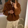 Men's Jackets Winter Thick Corduroy Wool Coat Men Tops Stand Collar Loose Causal High Street Jacket Overcoat Male Clothes