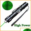 Laserpekare märke 1mw 532nm 8000m högeffekt grön pekare ljus penna lazer stråle militära lasrar epacket 258r droppleverans elektr dht86