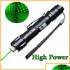 Laser Pointers Merk 1Mw 532Nm 8000M High Power Groene Pointer Light Pen Lazer Beam Militaire Lasers Epacket 258R drop Levering Electr Dht86