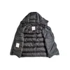 Chest Flocking Badge Mens Down Vest Hooded Drawstring men gilet Autumn Winter Fashion Casual down vest Asian Size M--3XL