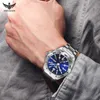 Andra klockor V1019 Yelang Brand 44mm Men S NH36 100M Professional Waterproof Deep Diving Watch Transparent Case Sapphire Lens Reloj 230804