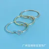 Original brand TFF Round Key Bracelet with Diamond Opening s925 Sterling Silver Fashion Trend Personalized Female