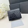 Designerkortshållare Kvinna Mens Wallets Lady Coin Purses Zipper Pouch äkta Cowhide Läder Mini Clutch Bags Kort plånbok