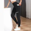 Tasche con gambali a vita alta Pantaloni da fitness Pantaloni da corsa da donna Pantaloni sportivi ad asciugatura rapida Pantaloni da yoga da allenamento Donna